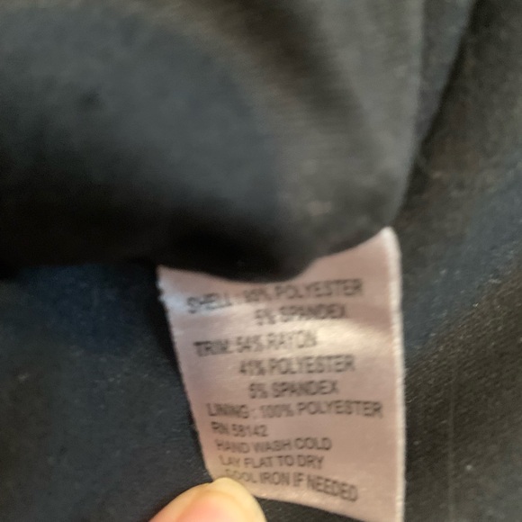 Muse black and orange print dress size 8 - Picture 5 of 6